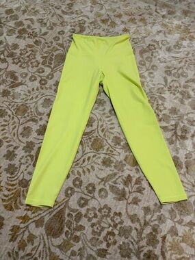 Old Navy Neon Yellow High-Waist Leggings